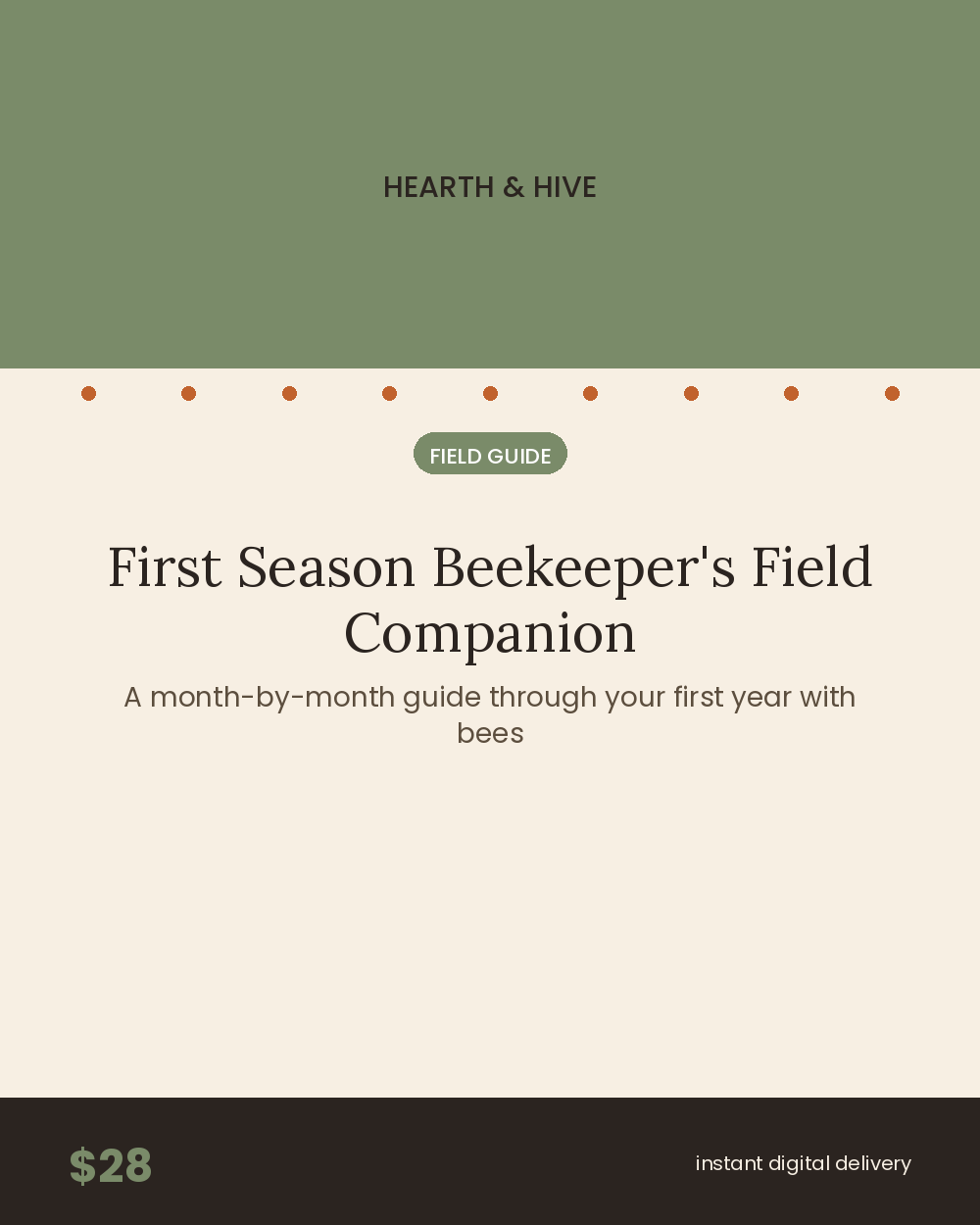 First Season Beekeeper's Field Companion