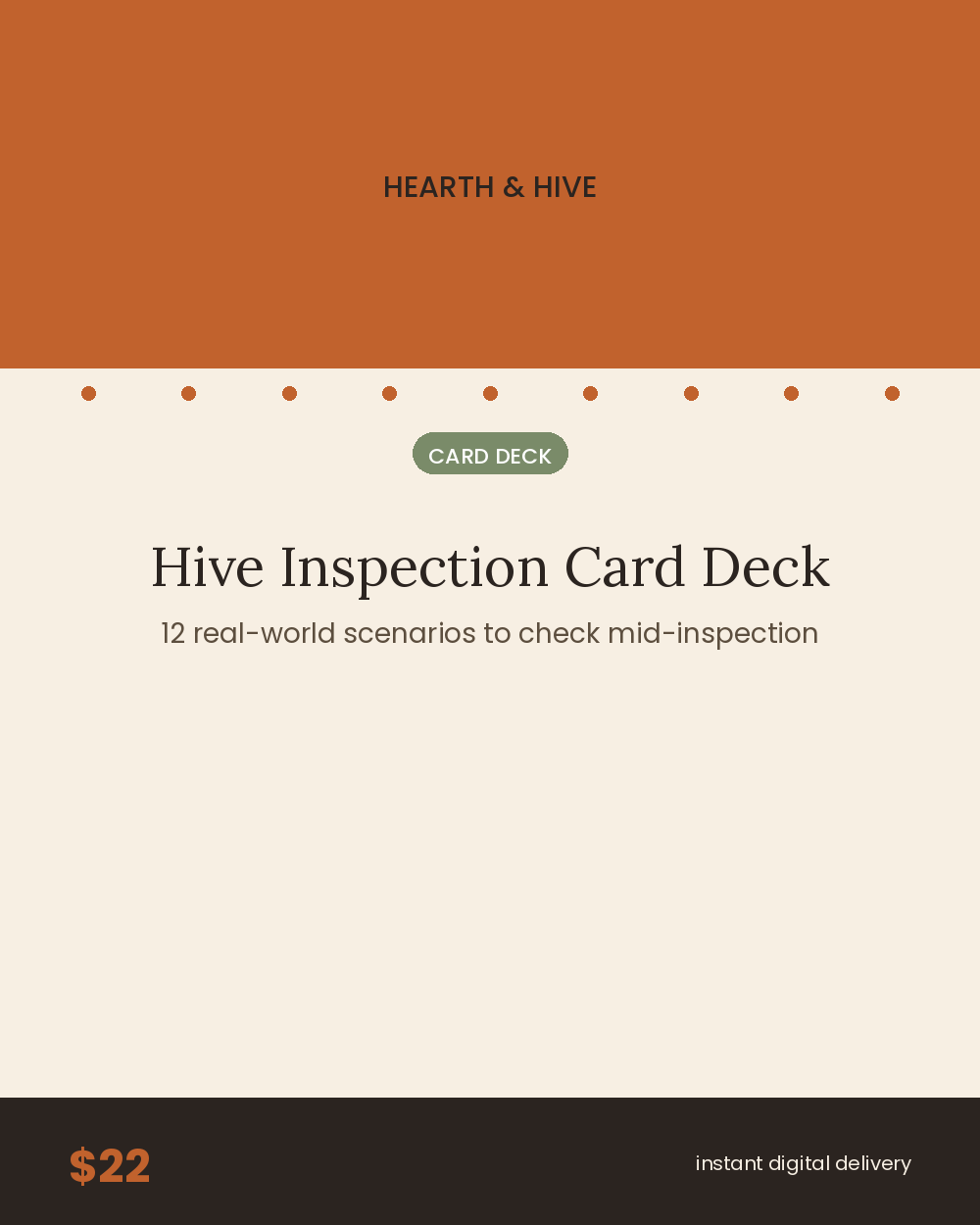 Hive Inspection Card Deck