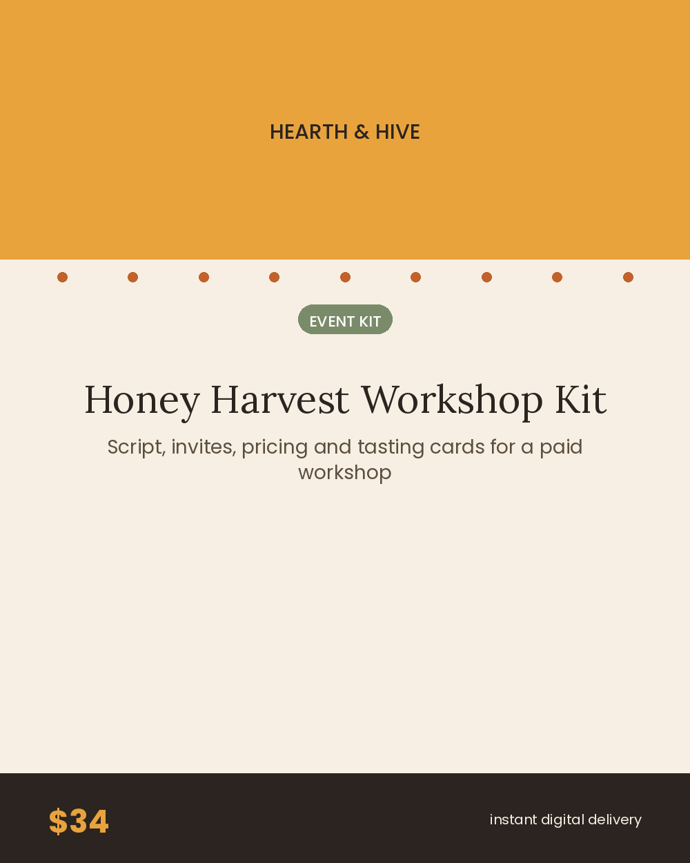 Honey Harvest Workshop Kit